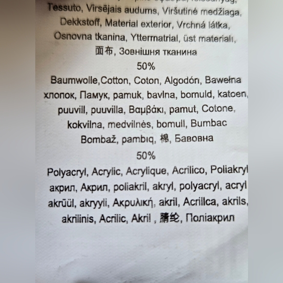 OLSEN Blue And Cream Heavyweight Cotton Blend Patterned Long Cardigan. Size 12 - Picture 13 of 15